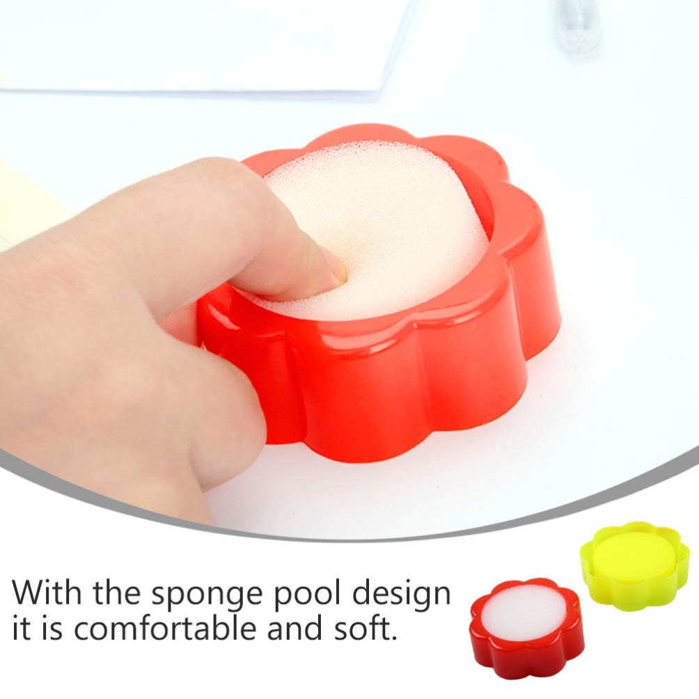 STOBOK 10Pcs Dito Umidificatore Spugna Tazza per Conteggio Soldi Cassiere Banca