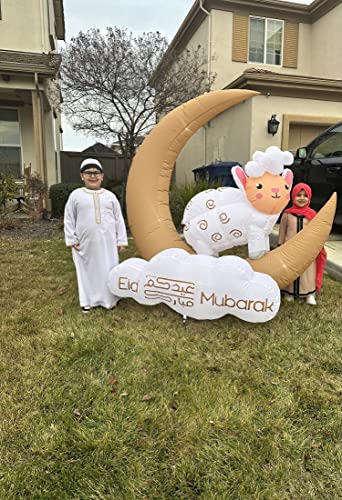 Inflatables Outdoor/Indoor Yard Decorations For Muslim/Islamic Holidays, Inflatable Ramadan & Eid Mubarak, Sheep For Eid Ul Adha, Mosque/Masjid, & Muslim Boy & Girl (Sheep For Eid Ul Adha) #TOP2