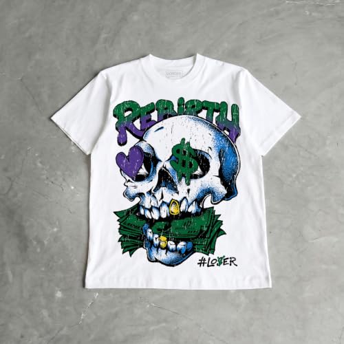 Image of DopeSkill Halloween Graphic Tee Streetwear Hip Hop Hypebeast Unisex T-Shirt Sneaker Colour Matching Shirts Spooky Graphic