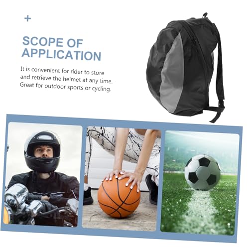 Mochila para casco de baloncesto y fútbol con red lateral y correa ajustable 3