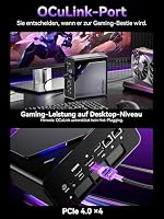 GMKtec Mini Gaming PC Intel Ultra 5 125U(12K/14T Bis zu 4.3GHz), K15 Mini PC 48GB DDR5 4800, 1TB PCIE 4.0 x4, Micro PC mit USB4.0 | 2.5G LAN | Quad 4K Display | Oculink –für Gaming/Büro/Business – Ansicht 7
