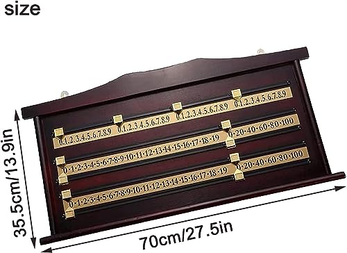 Marcador de billar de madera para pared miniatura 5