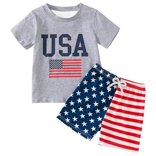 Conjunto informal de manga corta para niño con pantalón corto de fiesta moderna