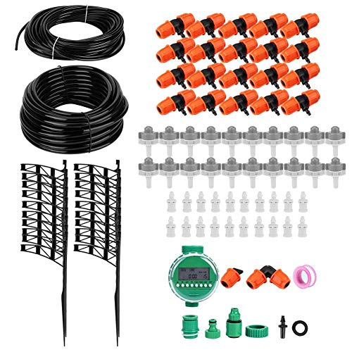 YLJYJ Temporizador de Manguera de jardín Kits de jardín Kit de riego por Goteo, Kit de Sistema de riego de jardín… - Imagen 3