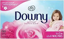 Downy Folhas de secadora - April Fresh - 120 unidades