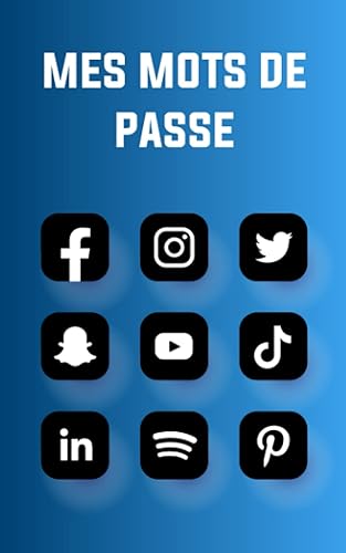 Mes Mots De Passe: Mon Carnet De Mots De Passe Internet | Avec Répertoire Alphabétique Pour Codes Secrets Et Identifiants - Petit Format De Poche