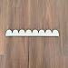 5 Pack of 12 Inch Unfinished Wooden Scalloped Moulding Trim (5, 12 Inch)