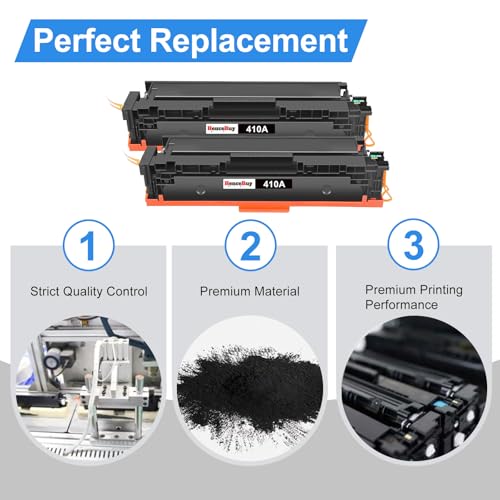 Image of 410A Black Toner Cartridge Replacement for HP 410A CF410A
