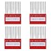 MAGICMAI 40 Pieces Home Sewing Machine Needles Flat Head Sewing Machine Needles with Plastic Box for Regular Point Sewing, 4 Sizes (75/11, 80/12, 90/14, 100/16)