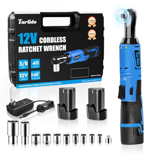 Tarlido Cordless Electric Ratchet Wrench, 3/8