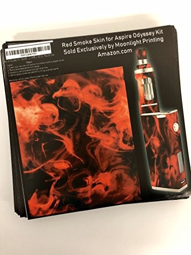 Decal Sticker Skin WRAP Red Smoke for Aspire Odyssey Kit