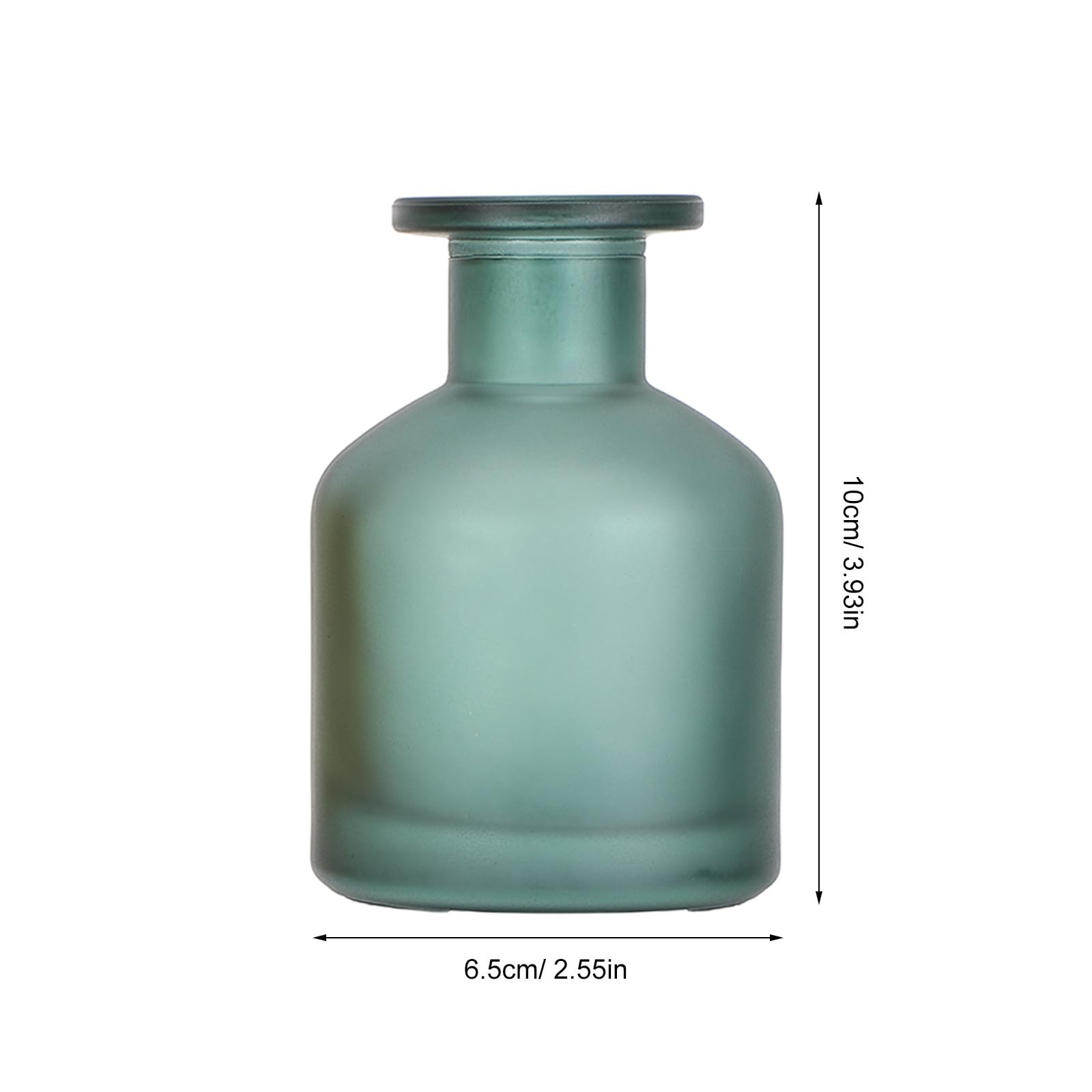 3 puste szklane butelki do dyfuzorów - 130 ml/4,5 uncji, wielokrotnego napełniania, słoiki do aromaterapii - pojemniki na perfumy z olejkami eterycznymi do domu, biura, deski rozdzielczej