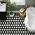 MORCART 20 Pack Peel and Stick 8" x 8" Vinyl Flooring Waterproof DIY Flooring for Bathroom, Kitchen, Fireplace, Pet House, Stairs, Bedrooms, Wall Black