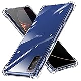 Xperia 1 II ケース 耐衝撃 クリア SO-51A/SOG01 カバー クリア TPU 薄型 軽量 滑り止め 黄変防止 柔軟 Qi充電 衝撃吸収 指紋防止 米軍MIL規格取得 ワイヤレス充電に対応 カメラ保護 カバー 透明 331-Xperia 1 II-01