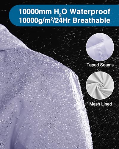 Image of 33,000ft Packable Rain Jacket for Women Waterproof Raincoats with Hood