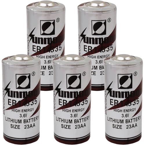 Set de 5 pilas ER14335 3.6V 1650mAh No recargables miniatura 1