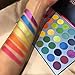 Beauty Glazed 39 Pop Colors Matte Shimmer Eyeshadow Palette Highlight Pigmented Colorful Long Lasting Waterproof Makeup Pallet Cosmetics Metallic Colors Natural Blending Makeup Eyeshadow Powder