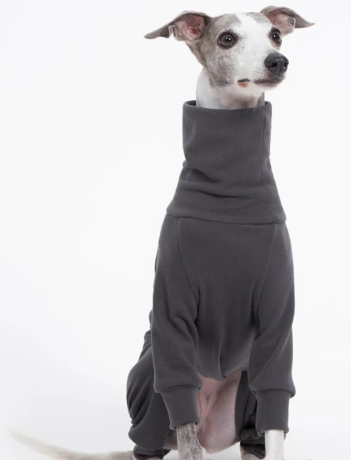 Kuscheliger Baumwoll-Einteiler Hundebekleidung Hundemantel Fleece Für Italienische Windhunde, Whippets, Superweicher, Warmer Schlafanzug Und Overall