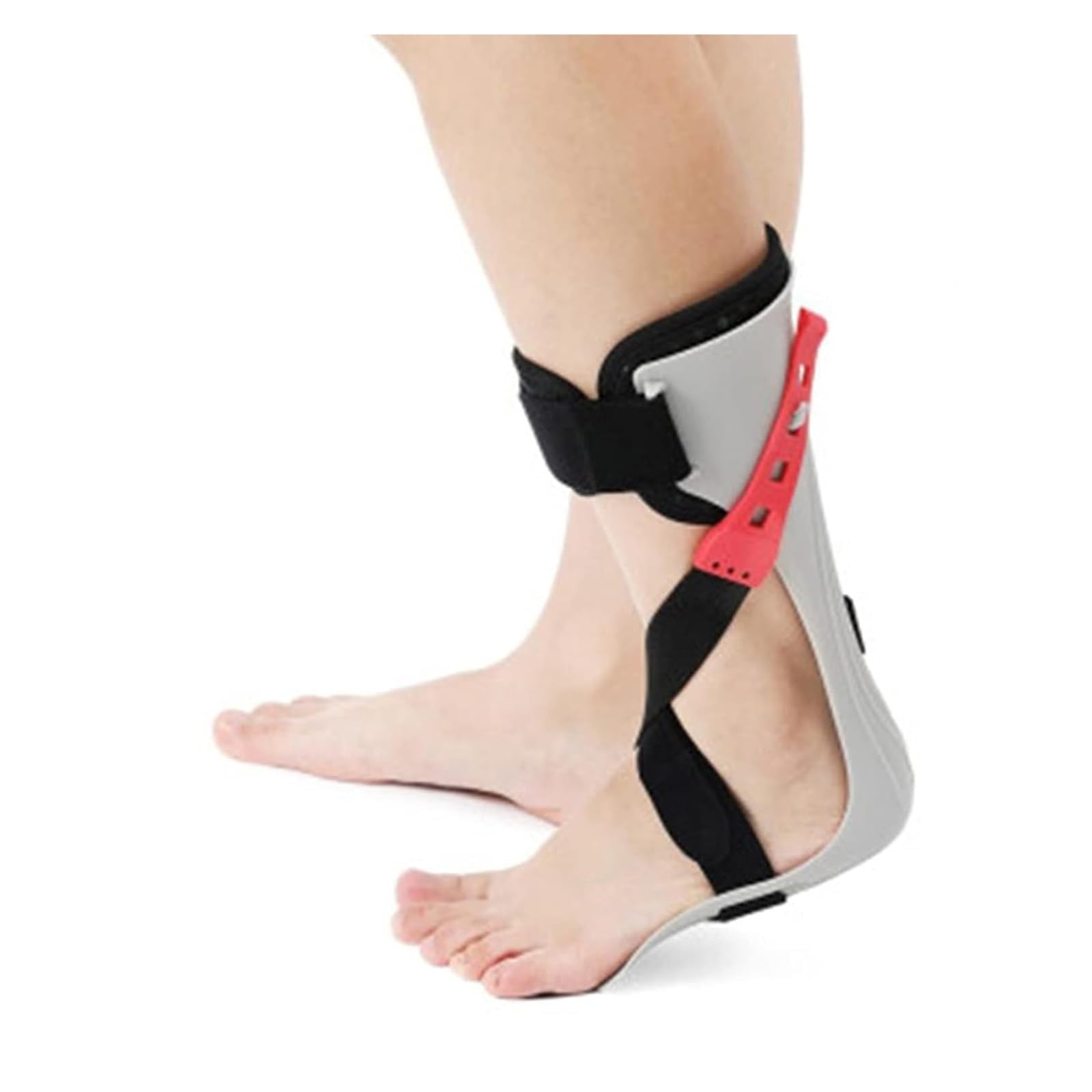 Soporte de pie ajustable para soporte para caminar, ortesis de tobillo AFO ligera para corrección de varo y alivio de la fascitis plantar, asistencia estable para la marcha