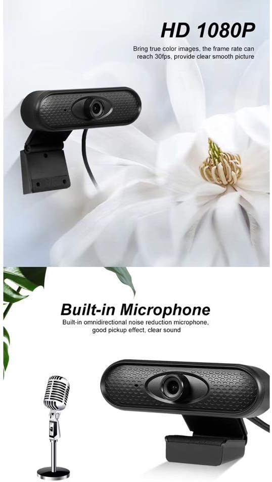 ARCH HD 1080P Webcam Web with Microphone Desktop Computer Camera for Video Net Class Teaching,Home Class Special Video Live Broadcast Equipment