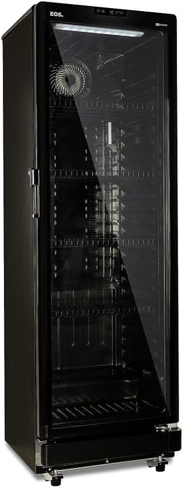 Refrigerador Expositor Vertical Eos 286 Litros Eco Gelo Digital All Black Eev260p 220v
