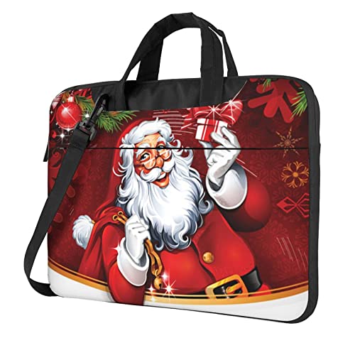 Sac pour ordinateur portable VACSAX - Porte-documents Père Noël imprimé pour les fêtes