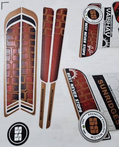Image of Cottontail Cricket Bat Sticker English Willow 4D Digital | Protection Accessories Scuff tape VAIBHAV