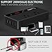 200W Power Inverter DC 12V to 110V AC Car Converter 2 AC Outlets 4 USB Ports Charger Adapter DC to AC Inverter with Digital Display