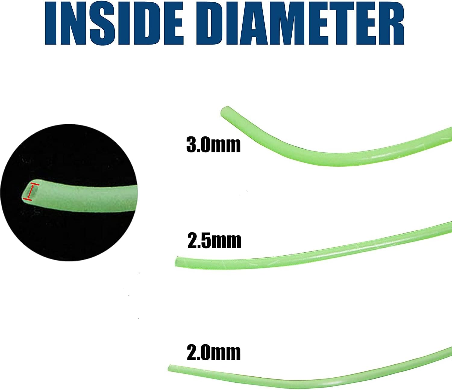 JSHANMEI 5M Luminous Tube Deep Sea Fishing Soft Plastic Fishing Angling Glow Tubing Tool Attract Fish