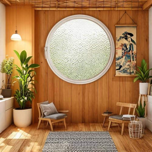 Ventana redonda de aluminio y vidrio templado con acabado de alta gama 4