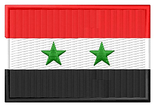 Bandera Siria Parche Aufnäher parche Bordado brodé patche écusson Toppa ricamata