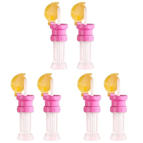 6 tapas de popote para botellas con popote a prueba de derrames, tapas de botellas de agua de jugo de refrescos, tapa de botella de bebidas, tapa de