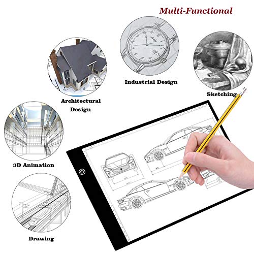 A4 Tracing Light Box Portable Led Light Table Tracer Board Dimmable Brightness Artcraft Light Pad For Artists Drawing 5D Diy Diamond Painting Sketchin #TOP3