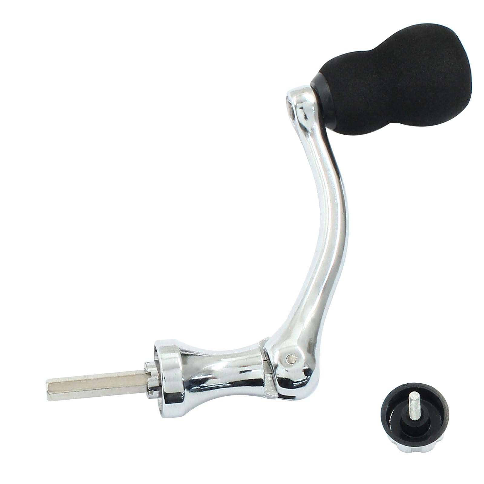 Zorveiio Fishing Spinning Reel Handle Replacement, Metal Fishing Reel Rotary Knob Power Handle, Middle Size Type 1000-4000