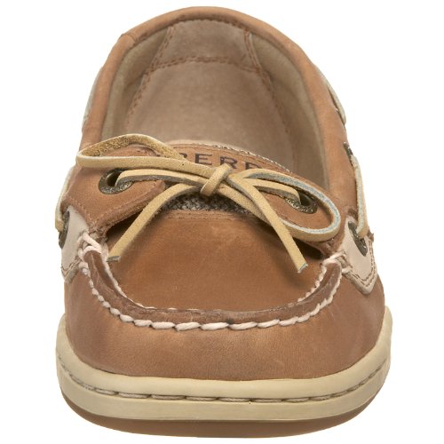 Sperry Womens Angelfish Boat Shoe, Linen/Oat, 9 Wide #TOP1