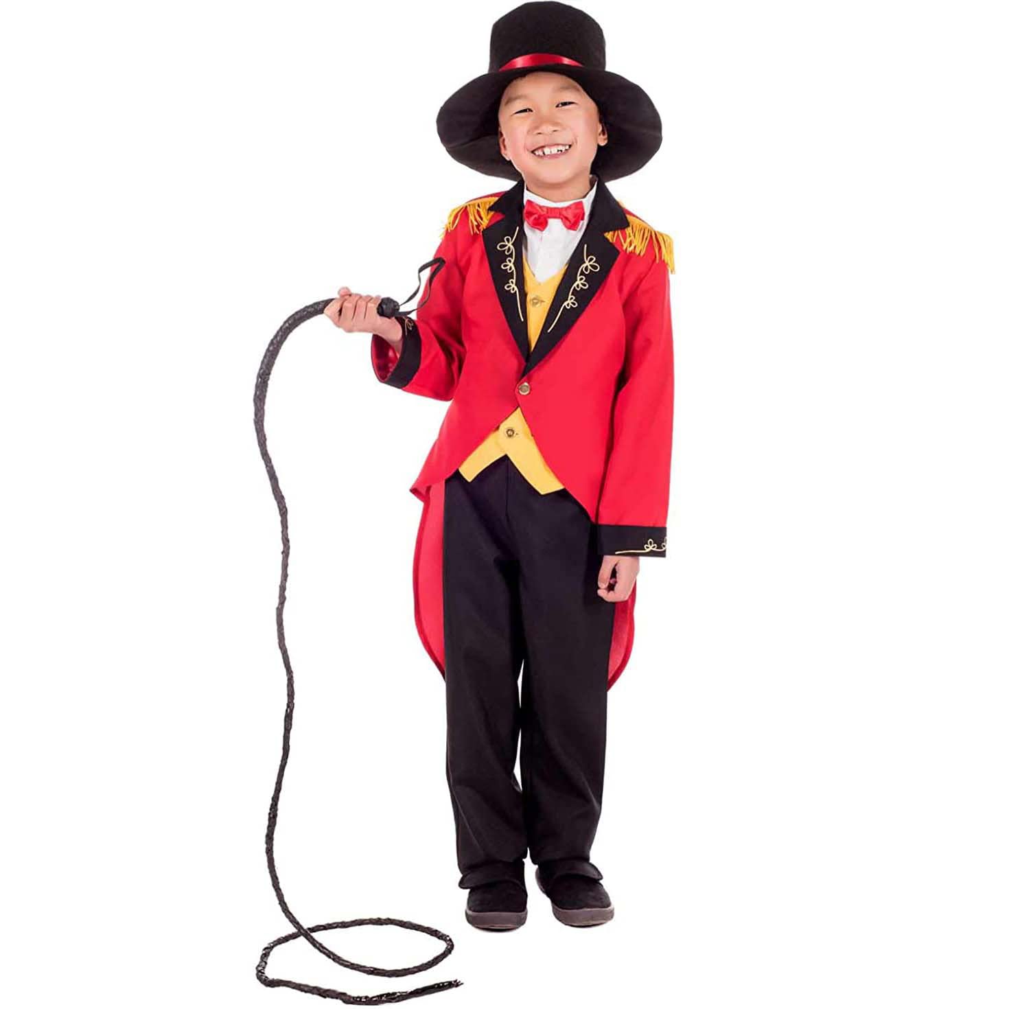Fun ShackKids Ringmaster Costume, Circus Jacket, Lion Tamer Outfit for Kids, Fun Dress-Up Party Attire
