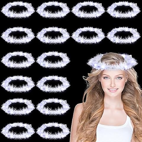 Seematn 16-Piece Light Up Headband Cover