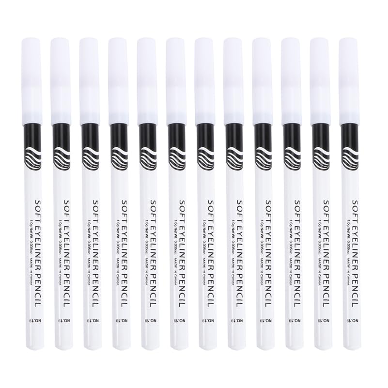PACKOVE 24 Crayons Eyeliner Blanc Waterproof Femme Stylo Maquillage Yeux Précis Longue Tenue Pour Usage Quotidien Et Soirée