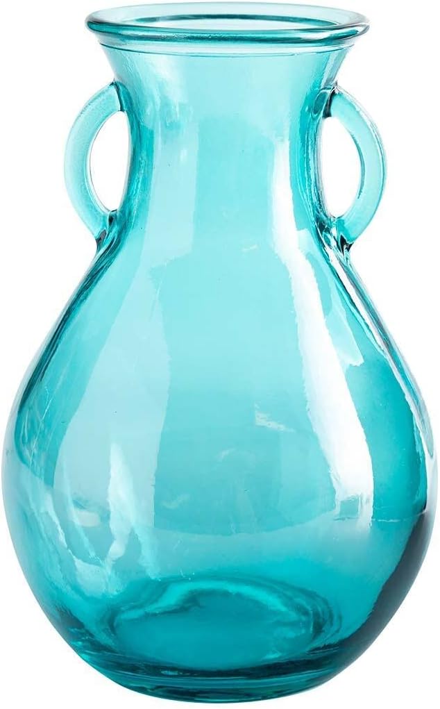 VivaTerra Recycled Glass Pitcher Vase 5" Dia. x 9.5" H