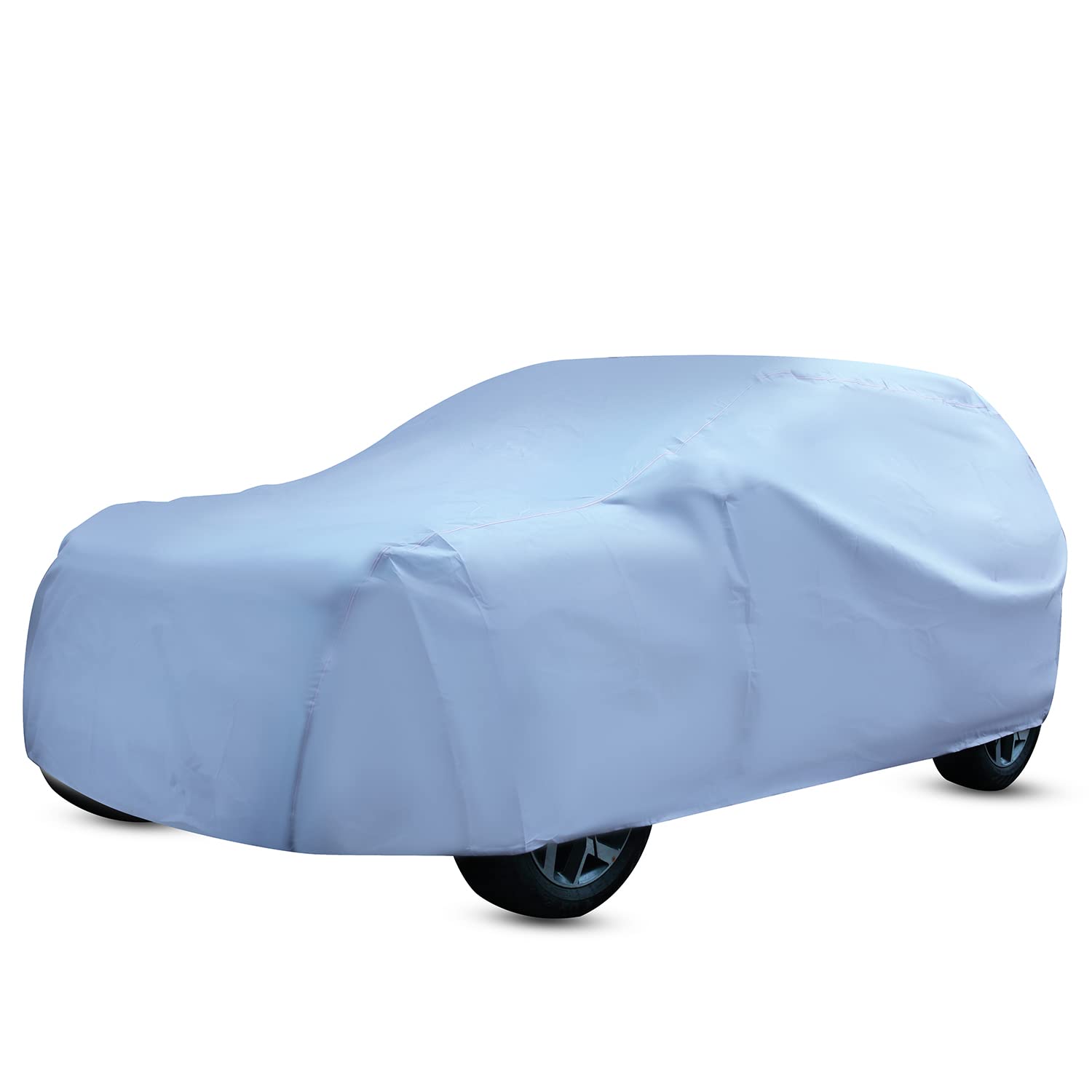 Amazon Brand - Solimo SUV Car Cover, White (SUV 300, BRV, Venue, WRV, Creta, Breeza, Jeep Canvas, Ecosport, etc.)