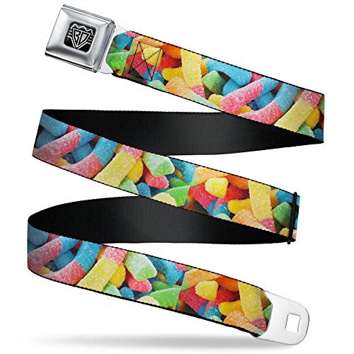 Cinturón de seguridad Buckle-Down de 24-38 pulgadas de largo ajustable multicolor