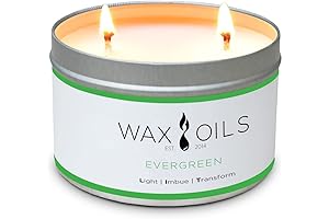 Wax and Oils Soy Wax Aromatherapy Evergreen Scented Candles