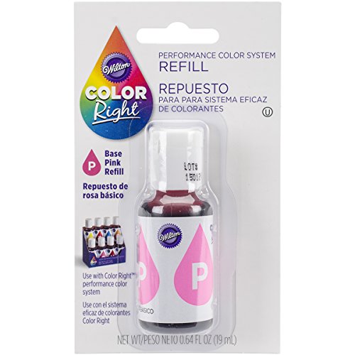 Wilton right food color system refill, .07 oz, pink