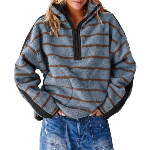 moolBeko Womens Fleece Sweatshirt Quarter Zip Pullover Winter Warm Coats - image 1