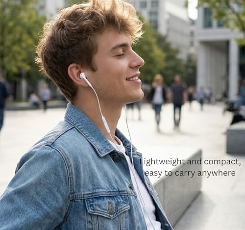 Image of Original for iPhone 14, 13, 12, 11, XR, XS, X, SE - Lightening Wired Earphones with Dynamic Audio, Clear Mic & Tangle-Free Design