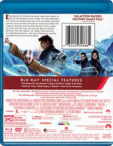 The Last Airbender (Blu-ray + DVD Combo Pack) (... B07V7Z2D3Y Book Cover