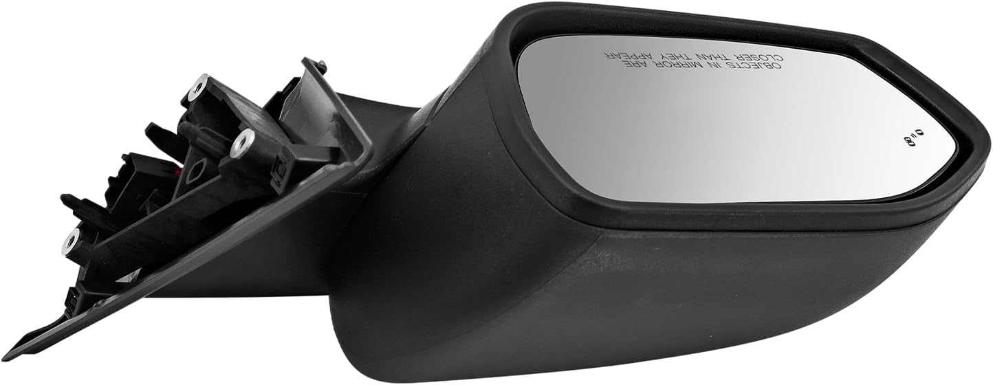 Left Driver Side Mirror Compatible with Ford explorer 2020-2025 With Blind Spot Adjustable Glass Manual Folding Heated Matte Black LB5Z17683XB FO1320673, 7-PINS