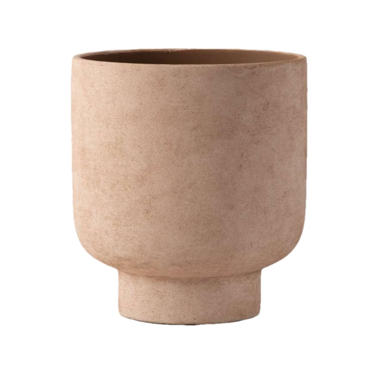 Olly & Rose Sienna Raised Ceramic Plant Pot 22.5 x 24.5cm Terracotta Large Plant Pots Outdoor and Indoor - Terracotta Planters - Flower Pots