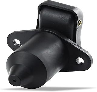 Professional European 3-hole Trailer Socket 3 Pin Tractor Socket 3 Pin Connector Used For Truck Caravans Tractor Durable 12V Tractor 3 Pin Plug Socket Trailer Plug Socket 3 Pin Suiatble For Trailer