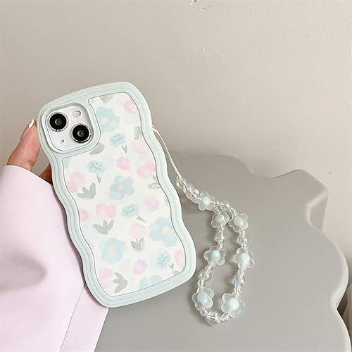 Miniatura 10 de Fycyko Funda compatible con iPhone 1314, diseño de acuarela floral a prueba de golpes, flexible, para iPhone 1314-6.1 pulgadas